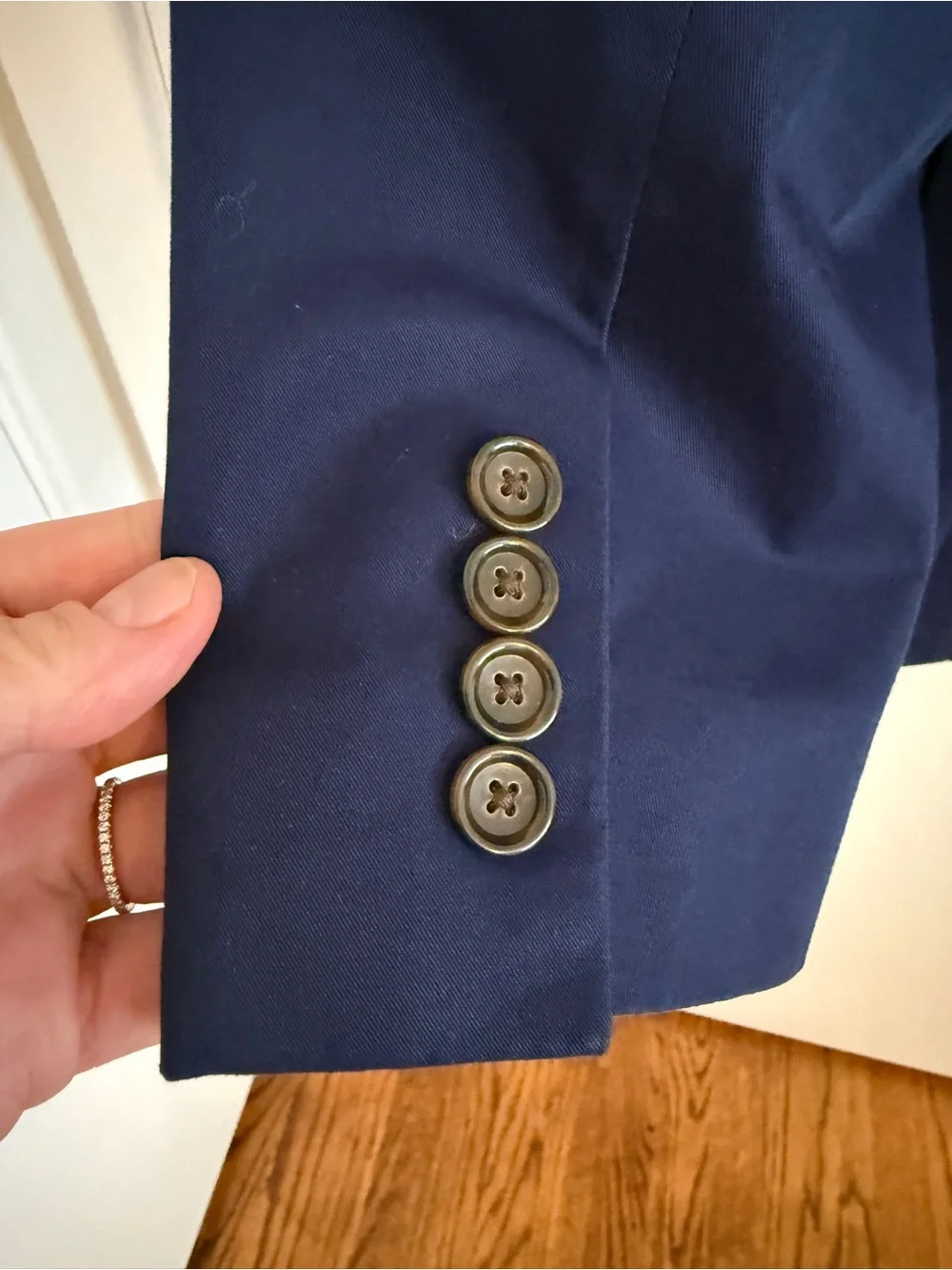 J. Crew Navy Blue Two-Button Blazer 40R